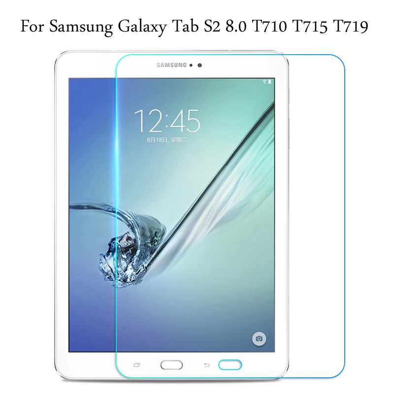 360 Вращающийся чехол для samsung Galaxy Tab S2 8,0 T710 T715 подставка из искусственной кожи чехол для Tab S2 SM-T713 SM-T719 8,0 Дюймов Полное покрытие - Цвет: Glass Film