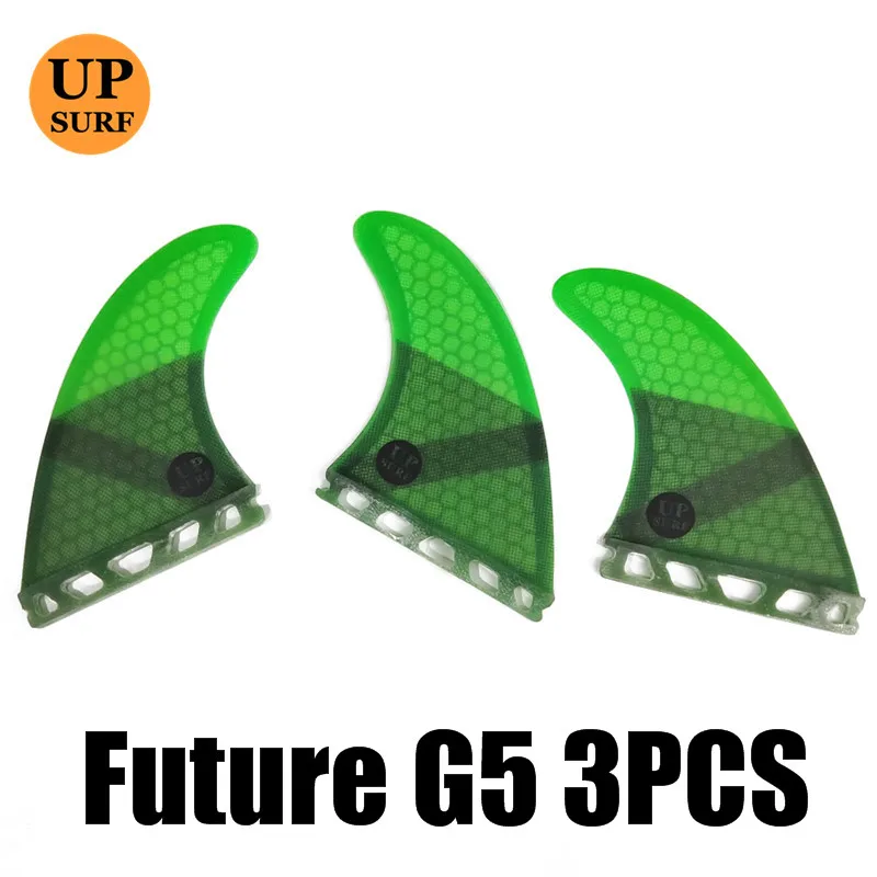 Green G5 Surf Future плавники синие сотовые плавники Размер M G5/K2.1 доски для серфинга плавники Future Основные три плавника Набор - Цвет: Green G5