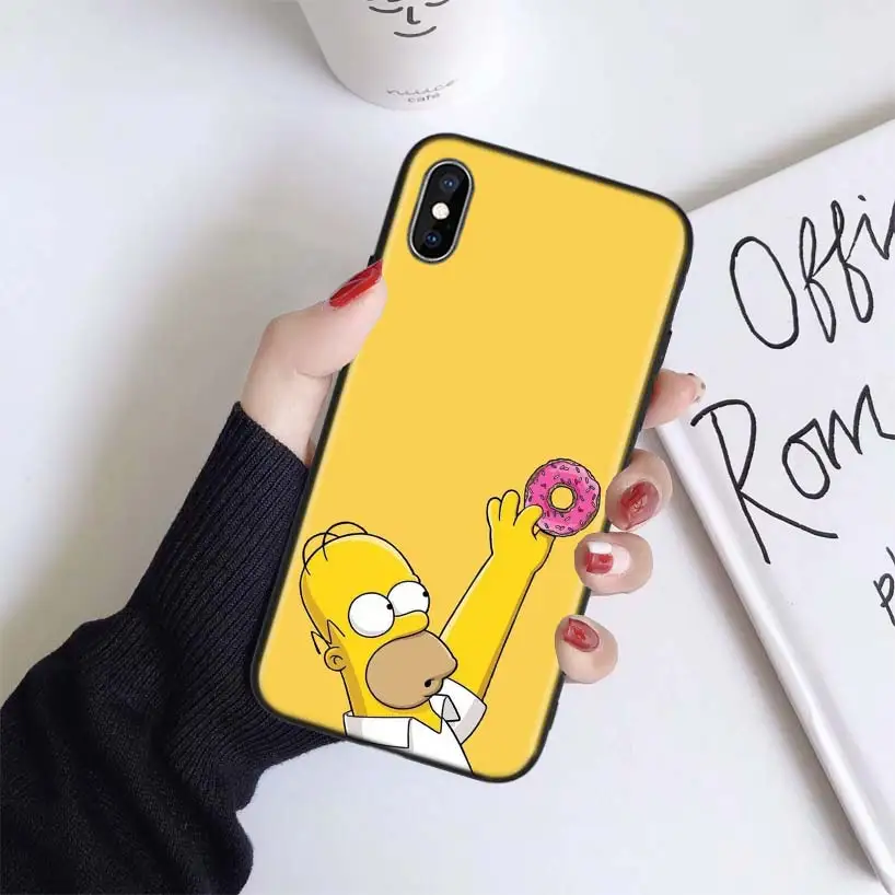 BS169-1 Чехол Симпсоны для Apple iphone 11 Pro XR XS Max X 7 8 6 6S Plus 5 5S SE Черный силиконовый чехол для телефона - Цвет: BS169-1