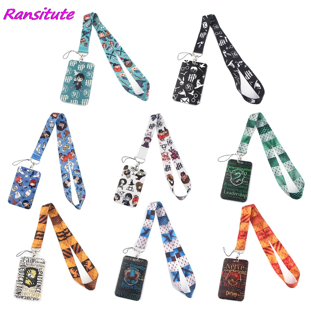 Ransitute-Llavero con correa para el cuello, soporte para tarjeta de identificación, colgante, regalo para amigos, R1595