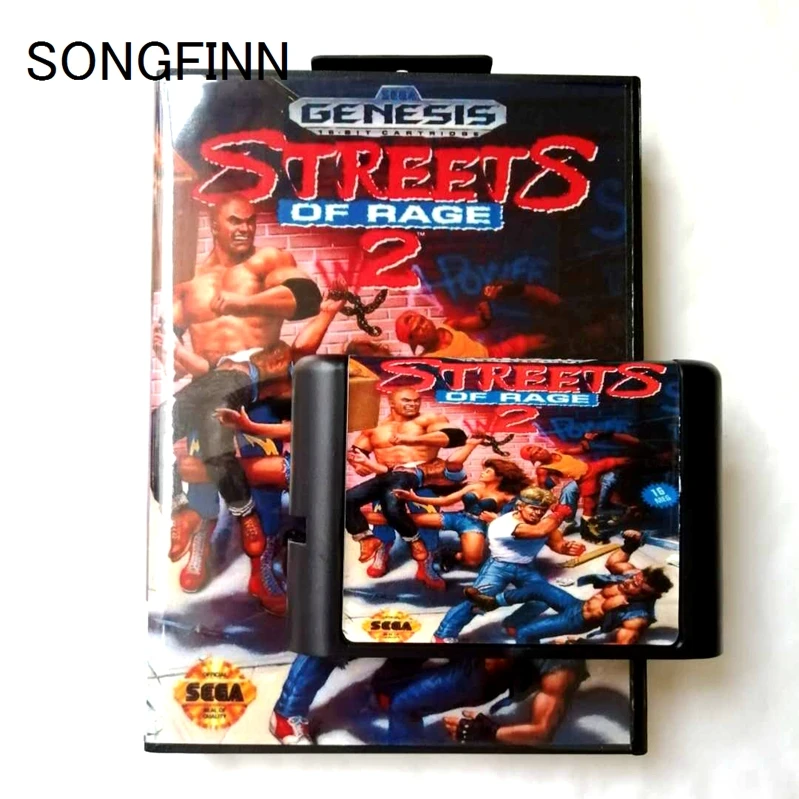 16 бит MD карта памяти для sega Mega Drive для Genesis Megadrive-Streets Of Rage 2