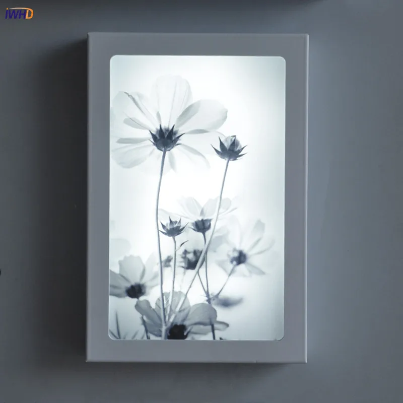 12W Arts Flowers LED Wall Lamps Modern Acrylic Sconce Fixtures For Stairs Bar Cafe Wandlamp Simple Wall Lights Indoor Lighting (2)