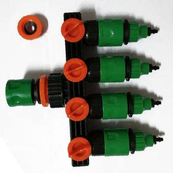 

Garden Water Tap Diverter Valve Adapter Quick Thread Hose Pipe Connector 4 Way Decorative Outdoor Garden Mop Taps Torneira Pare