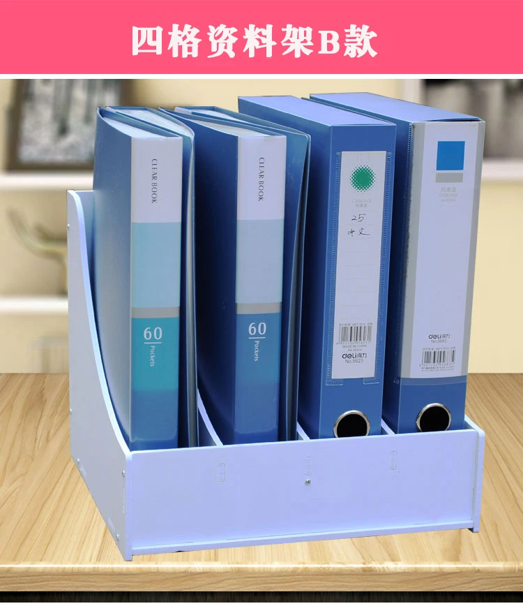DIY деревянный стол книжная полка офисный файл держатель для документов Настольный канцелярский органайзер для хранения ручки контейнеры
