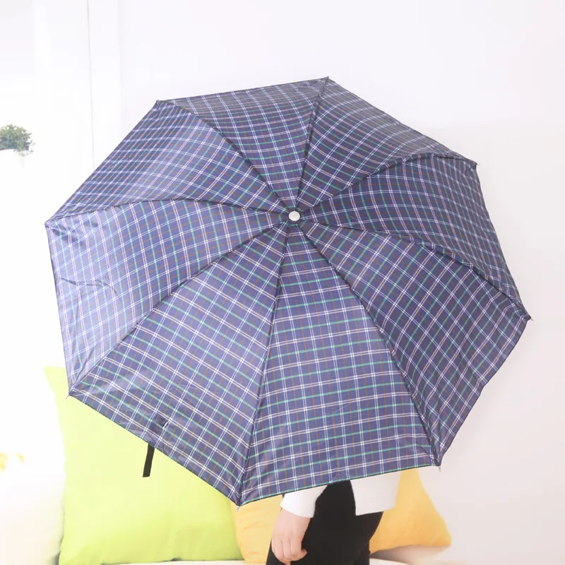 

8K Couples Floral Short Handle Umbrella Three-fold Umbrella Portable Mini Folding Umbrella Wholesale Manufacturers Gift Umbrella