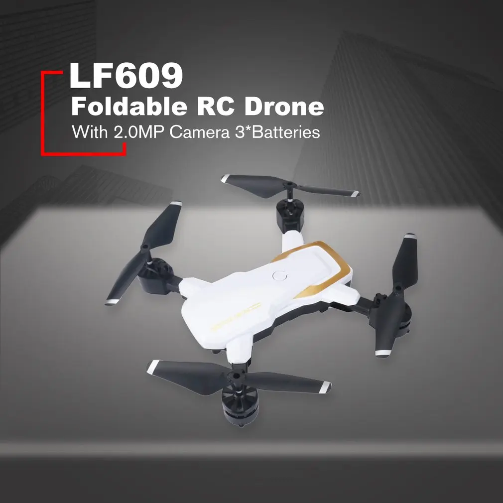 T12 складная версия wifi 200mp LF609 2,4G 480P Складная 3D откидная высота удерживает Безголовый FPV RC Квадрокоптер
