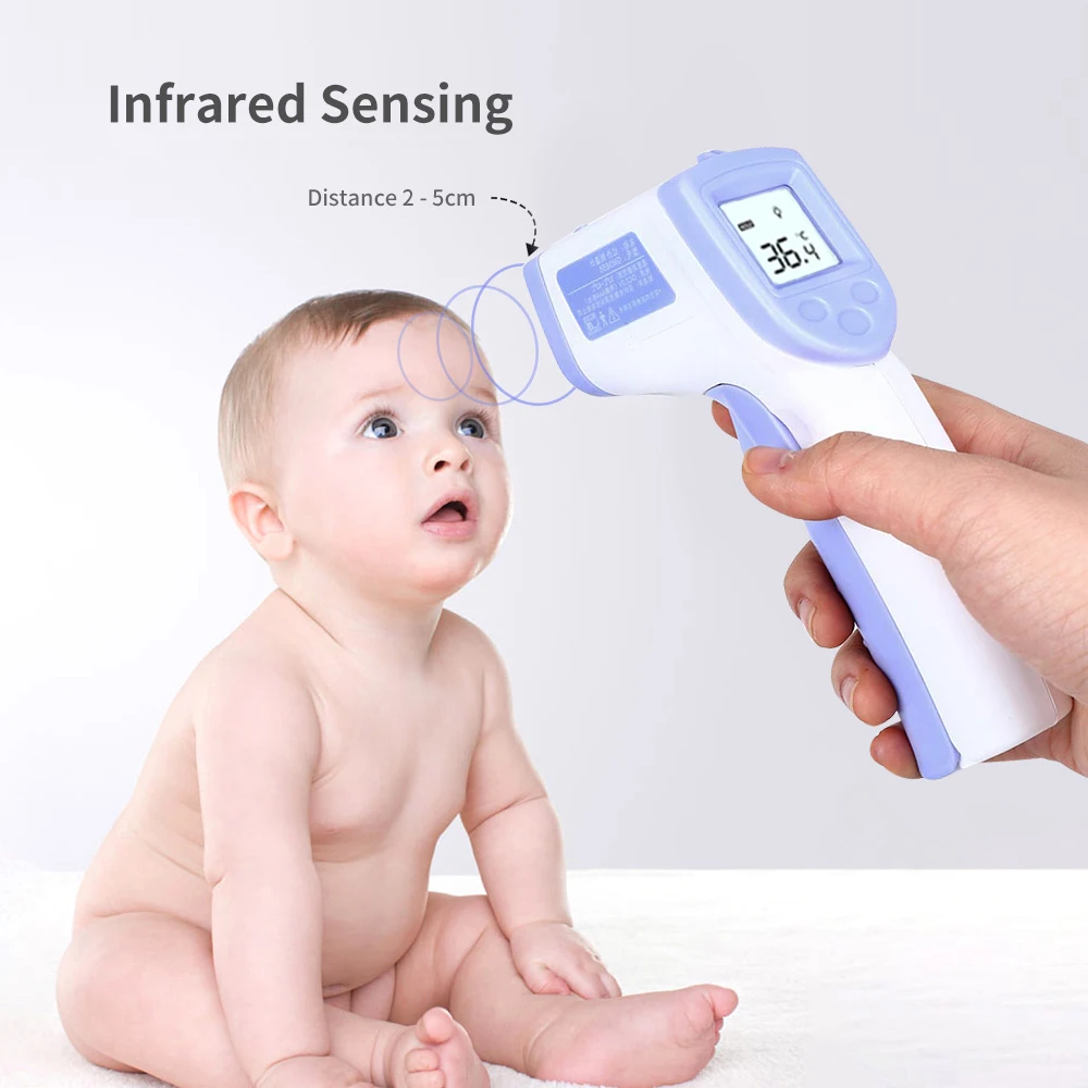 

In Stock Digital Thermometer Infrared Baby Adult Forehead Non-contact Infrared Thermometer LCD Backlight Termometro Infravermelh