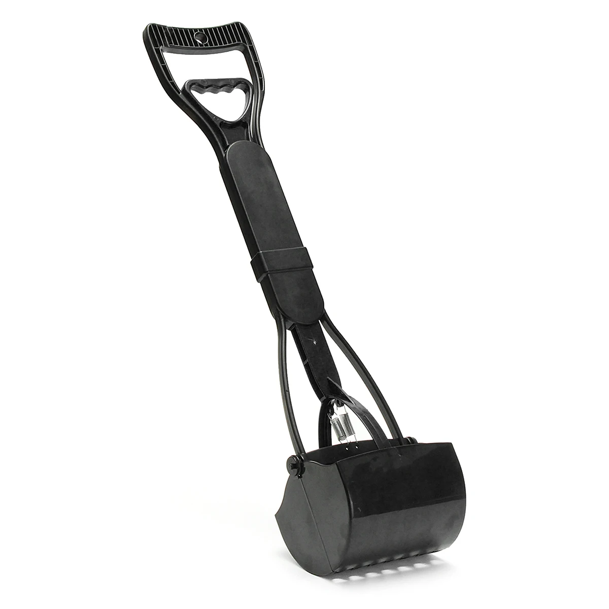 Black Открытый Pet Pooper Scooper с длинной ручкой захват, совок для уборки собачьих экскрементов очистка уборки животных отходов собак щенков кошек отходов pick er чистящие инструменты - Color: Black
