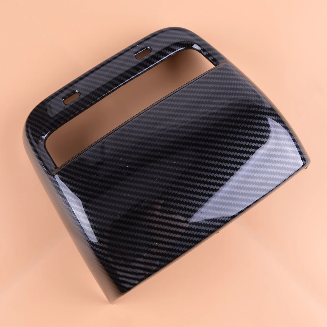 Beler углеродное волокно текстура задняя внутренняя вентиляционная Выходная крышка отделка 20,7x18,8 см ABS подходит для Tesla модель 3