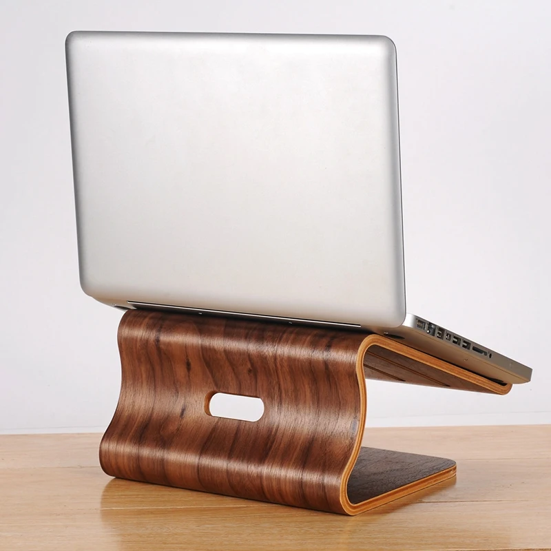 Охлаждающий деревянный ноутбук деревянный стенд держатель Поддержка радиатора для Apple для Mac book Hp ноутбук компьютер