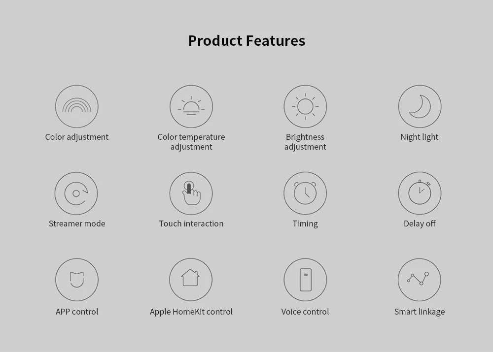 Xiaomi Yeelight, 5 Вт, светодиодный прикроватный светильник, цветной, умный, с регулируемой яркостью, Ночной светильник, Wi-Fi приложение, голосовое управление для Apple, домашний комплект YLCT01YL