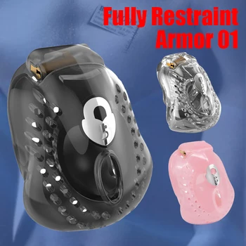 BLACKOUT 2020 New Arrival Male Fully Restraint Bowl Chastity Device Sex Toys Cock Cage Penis Ring Sissy Bondage ARMOR 01 1