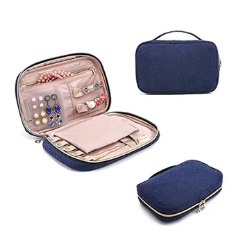 

Jewelry Organizer Display Travel Jewelry Box Portable Zipper Jewelry Boxes and Packaging Multi-function Bag sieradendoos bijoux