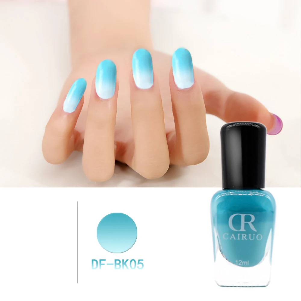 Nusx 12ml Temperature Color Changing Thermal Nail Polish Glitter Effect Fast Dry Manicure Varnish Gradient Nail 2