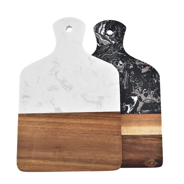 Marble and Acacia Wood Serving/Chopping Board 2