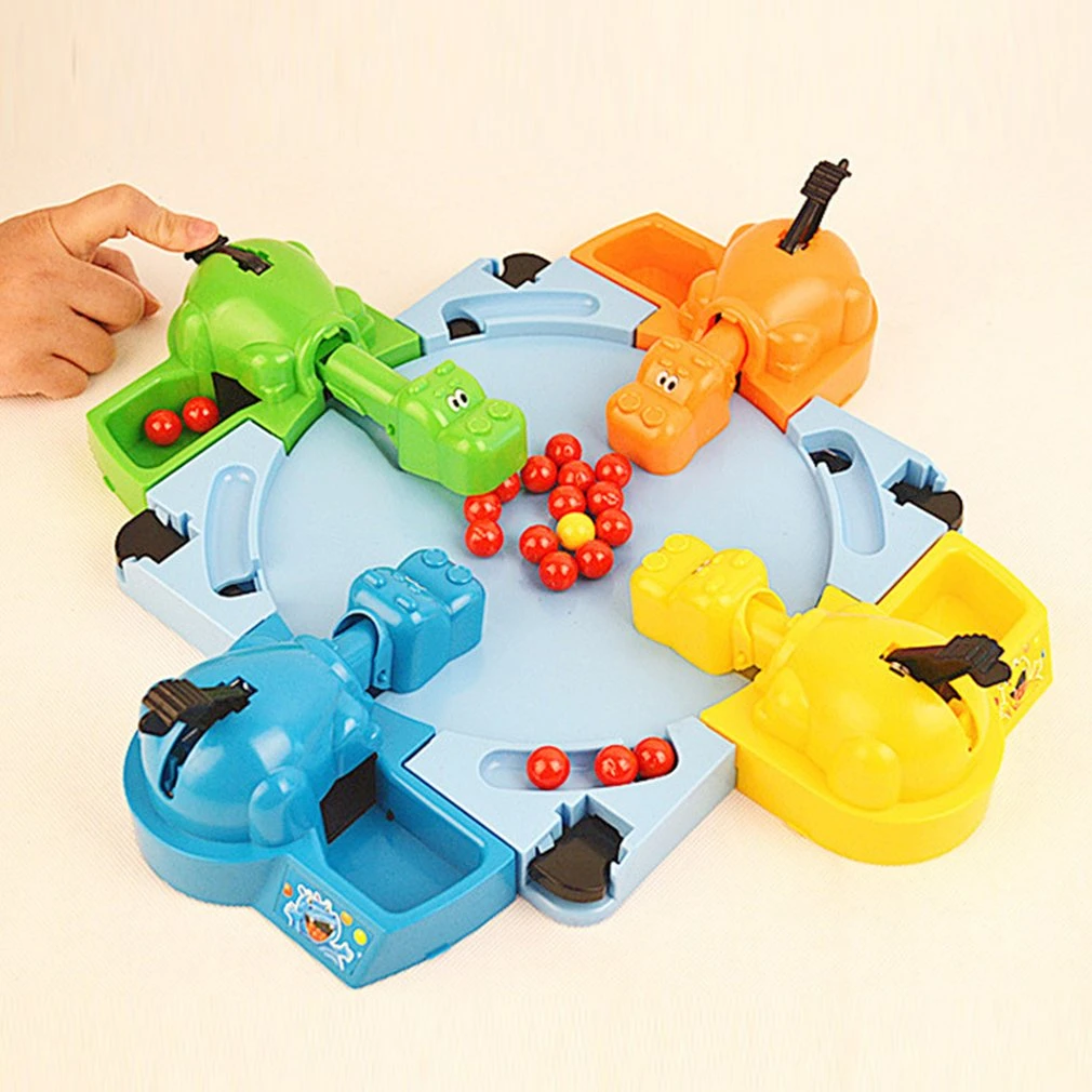 Hungry Hippo Swallowing Marbles Interactive Educational Toys Early Education Double Competitive Game Kids Marble Game Color Shape Aliexpress