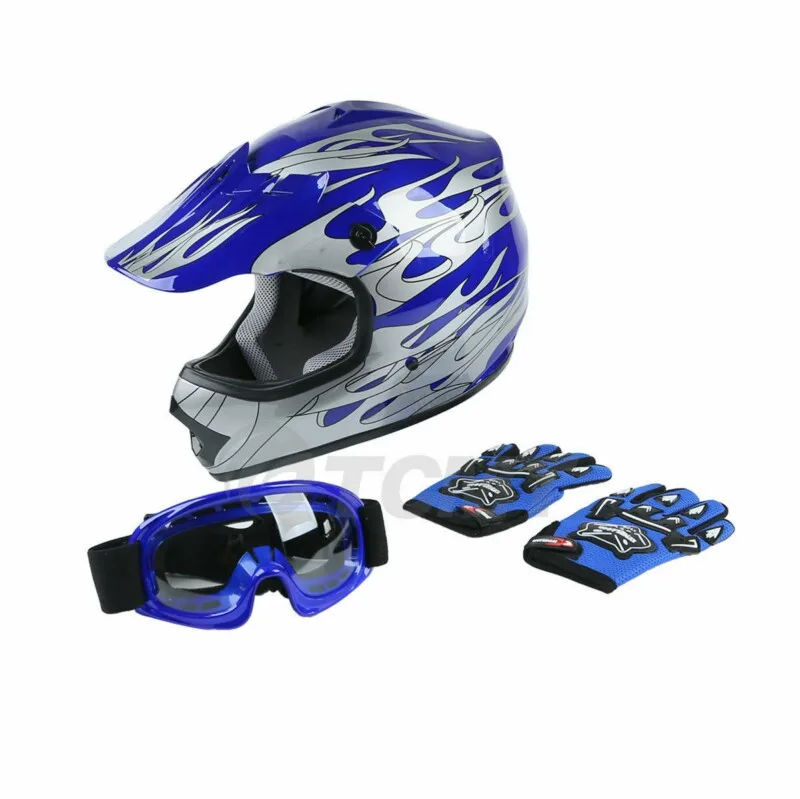 Moto rcycle точечный Молодежный детский шлем анфас внедорожный Dirt Bike ATV casco moto подарки