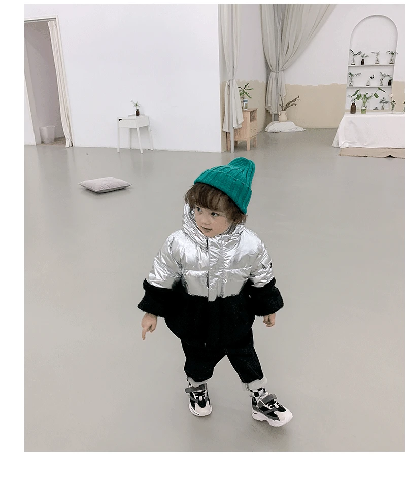 Ann Mom/детская одежда для младенцев зимняя стильная модная одежда для мальчиков с подкладкой из хлопка и флиса, se pin jie, Berber