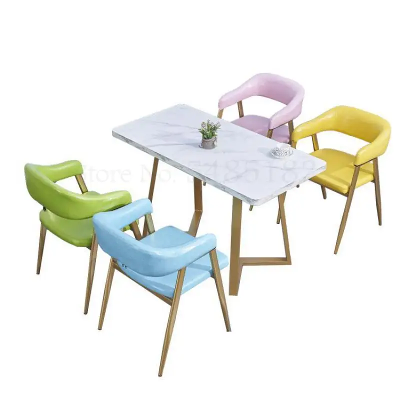 Tea shop tables and chairs combination net red dessert snack bar cold drink fast food cafe restaurant leisure tab |