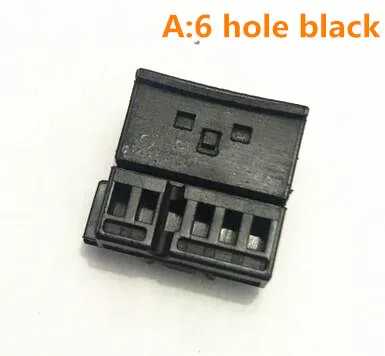 6 hole black