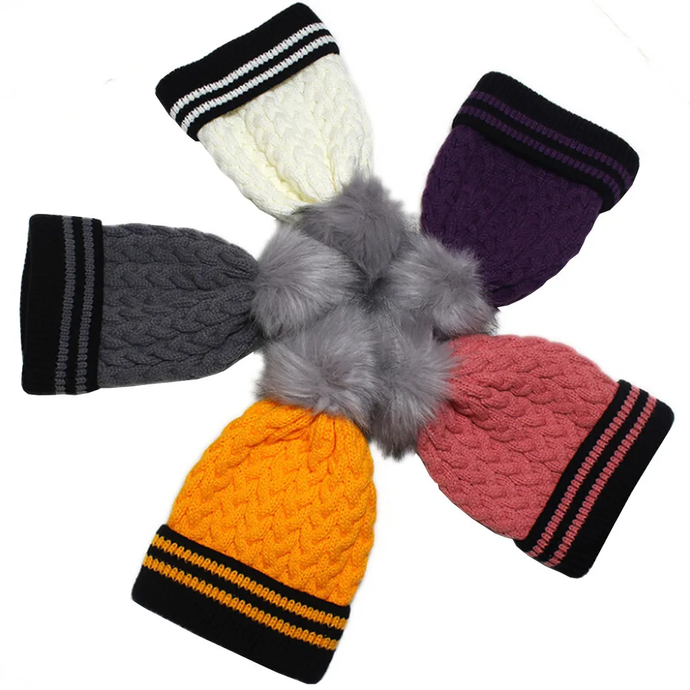 Новая мода унисекс Зимние шапки для мужчин и женщин Skullies Beanies шикарный вязаный мешковатая шапка