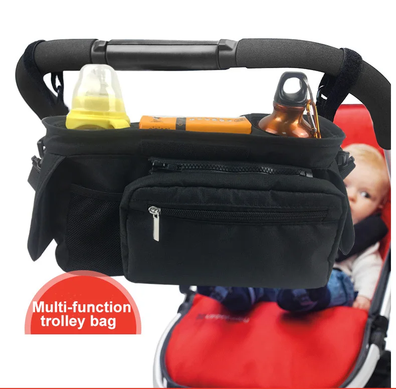 Multifunction Baby Stroller Bag Maternity Storage Diaper Bag Large Capacity Stroller Hanging Basket Baby Bottle Storage Pocket baby stroller accessories accessories	