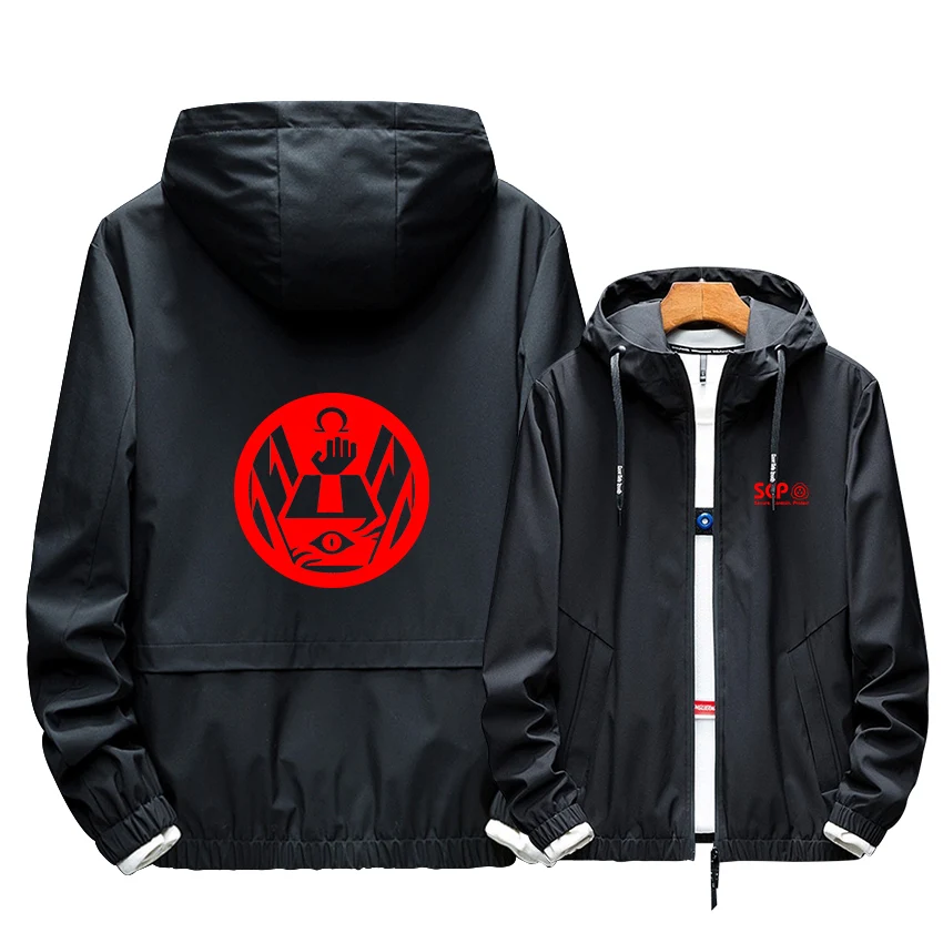 

Summer Sport SCP Keteru Yamiko Cosplay Popular Hoodie Noctilucent Print Zipper Fashion New Men Casual Coat Sunscreen Jacket