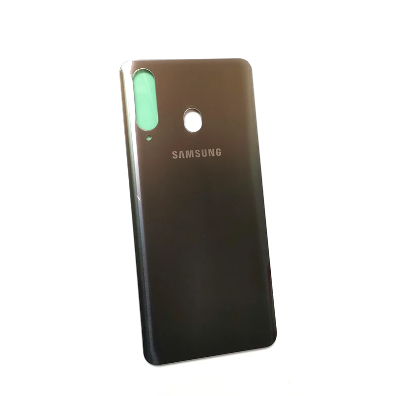 grey Чехол для samsung galaxy A8S a8 s, Официальный 3D стеклянный чехол на заднюю панель, защитный Сменный Чехол, настоящая наклейка на заднюю дверь - Цвет: grey