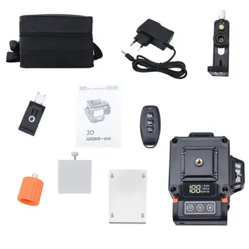 

16/12 Lines L-aser Level Levels Auto Self Leveling 360 Rotary Measure LED