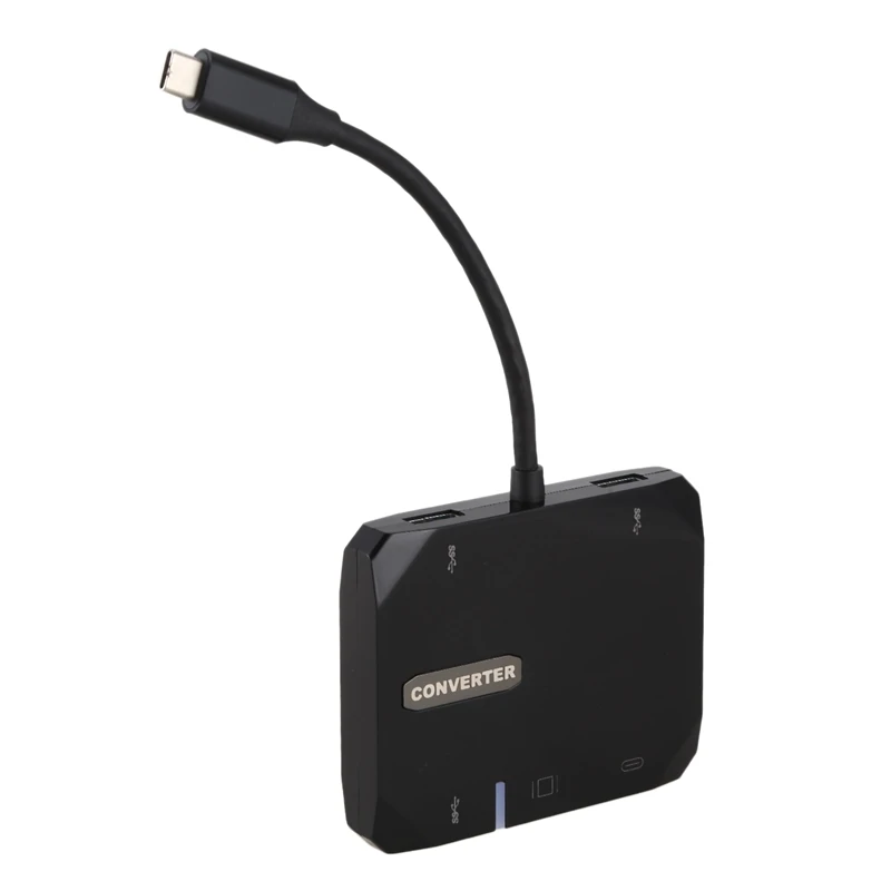 5 In 1 Type C To Hdmi 3 Usb 3.0 Hub Adapter For Macbook Samsung Galaxy S9 Huawei P20 Pro Charger Usb Hub Hdtv Usb C Cable Data