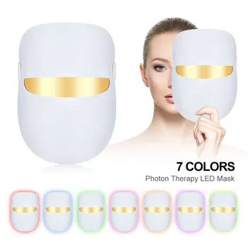 

Photon Therapy 7 Colors LED Mask Full Face Skin Care Tool Led Facial Mask Reduce Wrinkle Skin Brightening Anti Aging Face Beauty