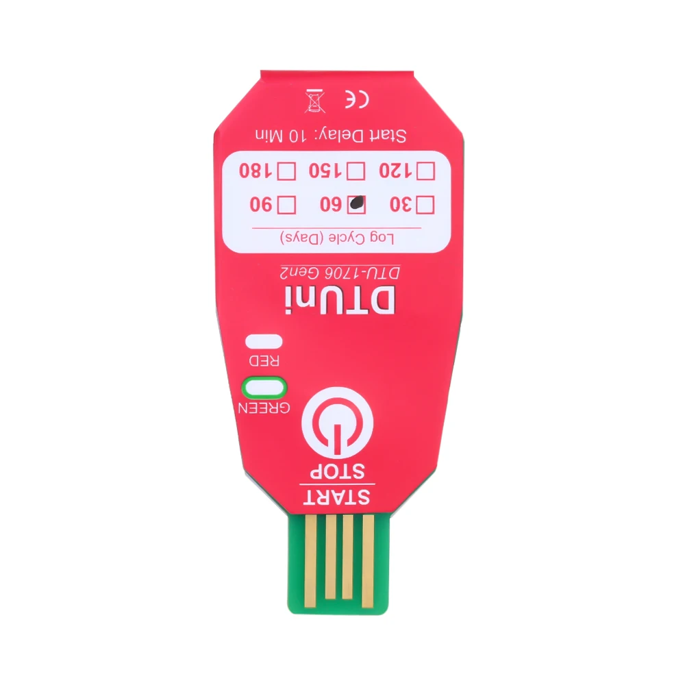 Водонепроницаемый PDF одноразовый USB 2,0 регистратор данных температуры 60 дней холодной цепи термометр рекордер для биологической/медицинской