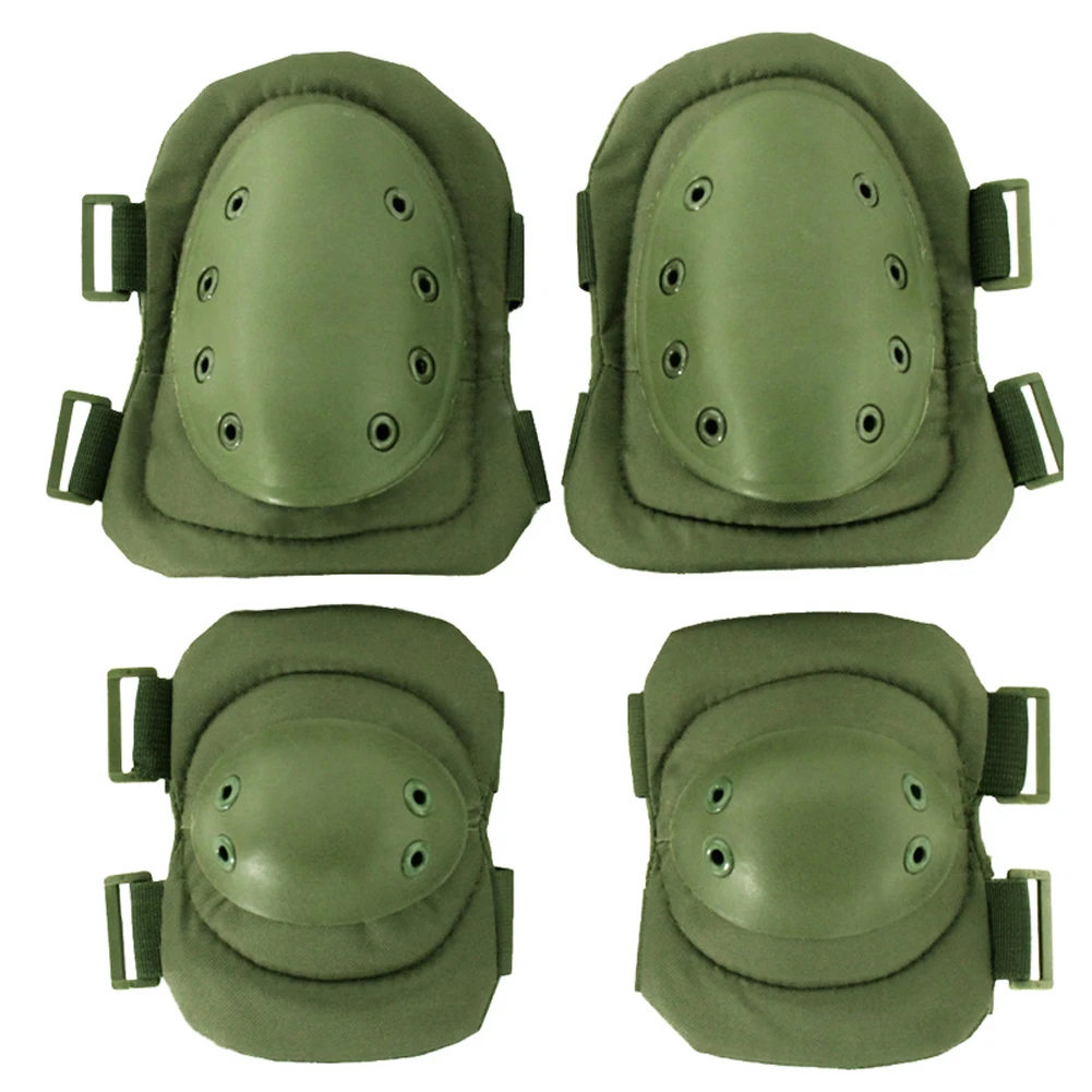 4Pcs Protector Gear Skating Multipurpose Mountaineering Protective Pad Set Soft Shell Anti Collision Knee Elbow Outdoor Sports