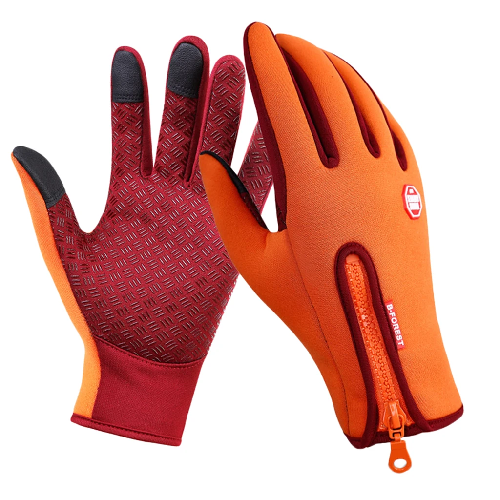 Зимние Термические перчатки MTB горный велосипед велосипедные перчатки для езды на велосипеде сенсорный экран ветрозащитная рукавица