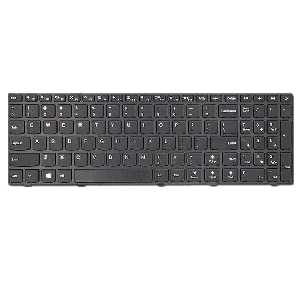 

Новая сменная Клавиатура для ноутбука LENOVO V110-17 V110-17ISK, цвет черный с черной рамкой, версия для США и США