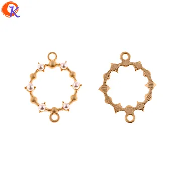 

Cordial Design 100Pcs 20*24MM Jewelry Accessories/DIY/Earring Making/Matte Gold/Imitation Pearl Ring/Hand Made/Earring Findings