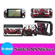 Vinyl Screen Skin Sticker Marvel Spiderman Skins Protector Stickers for Nintendo Switch NS Console + Controller + Stand Sticker vinyl screen skin sticker laurel dog skins protector stickers for nintendo switch ns console controller stand sticker