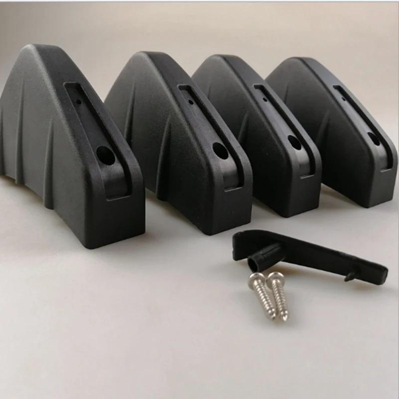  4pc universal car modified rear bumper diffuser molded shark fin spoiler bumper chassis decorative 