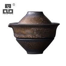 TANGPIN японские керамические чайники с 2 чашками чайные наборы портативный дорожный чайный сервиз набор