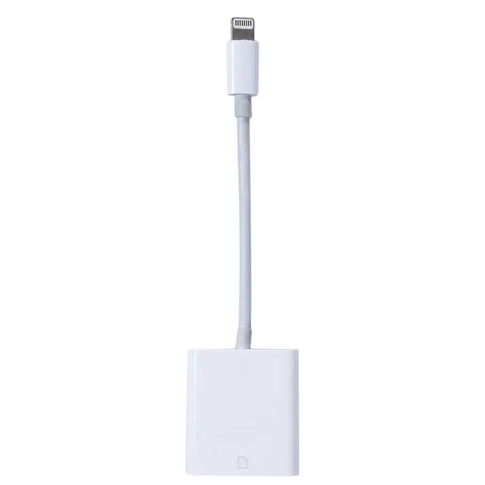 white OTG USB SD кард-ридер lightning iPad карты памяти для устройства чтения sd-карт цифровой Камера для устройства чтения sd-карт кабель для передачи данных для iPhone 5/6/7, белый цвет - Цвет: white
