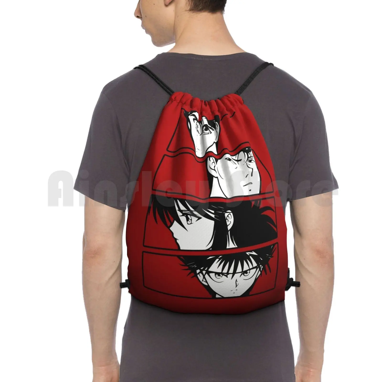 YuYuHakushoBackpackDrawstringBagsGymBagWaterproofYuYuHakusho