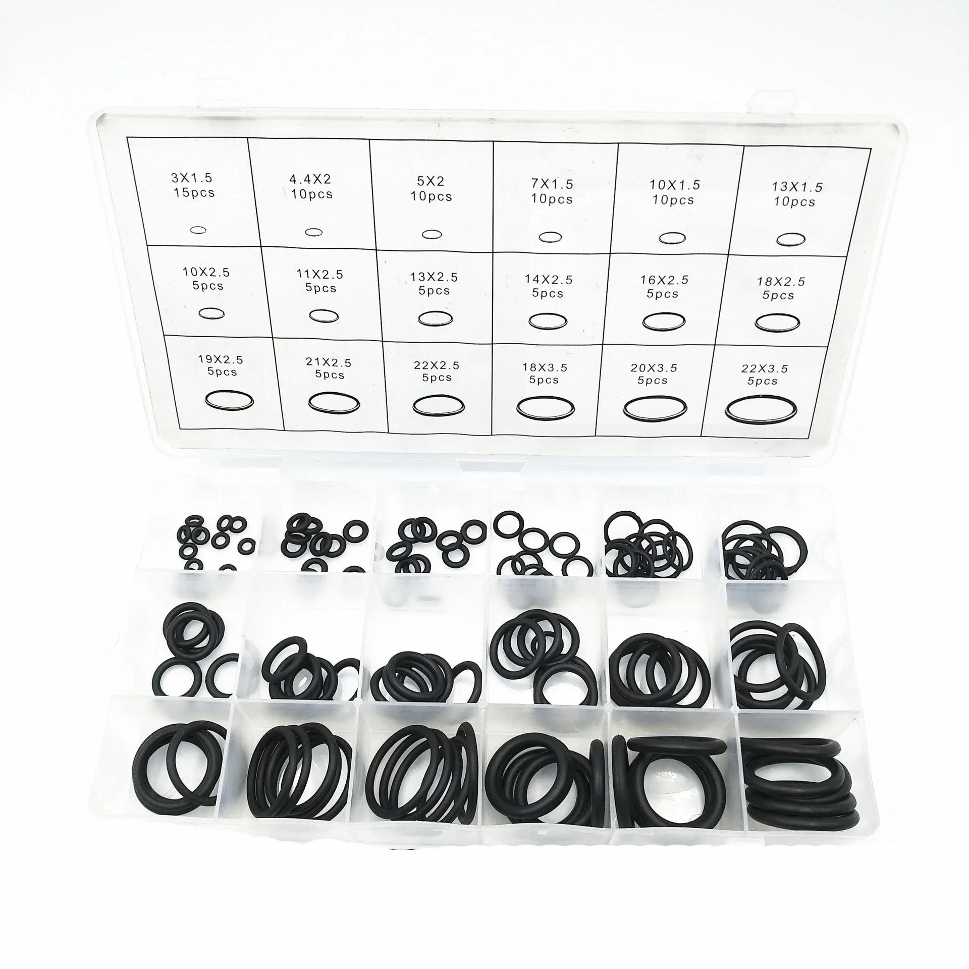 125PCS O-ring set car air-conditioning big seal ring Ding Qing repair gasket with storage plastic box | Строительство и ремонт