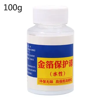

Topcoat Sealer of aluminum Real gold leaves Foil and Powder diluent - 100ml water based varnish to prevent tarnis