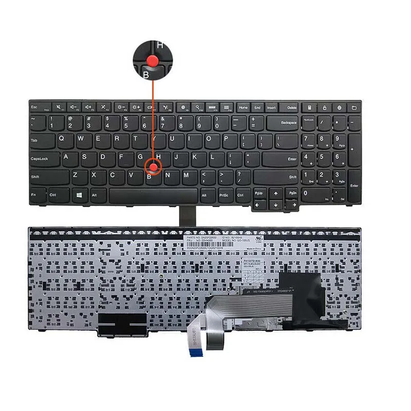 

New Laptop Keyboard For Lenovo ThinkPad E550 E550C E555 E560 E565 SN20F22600