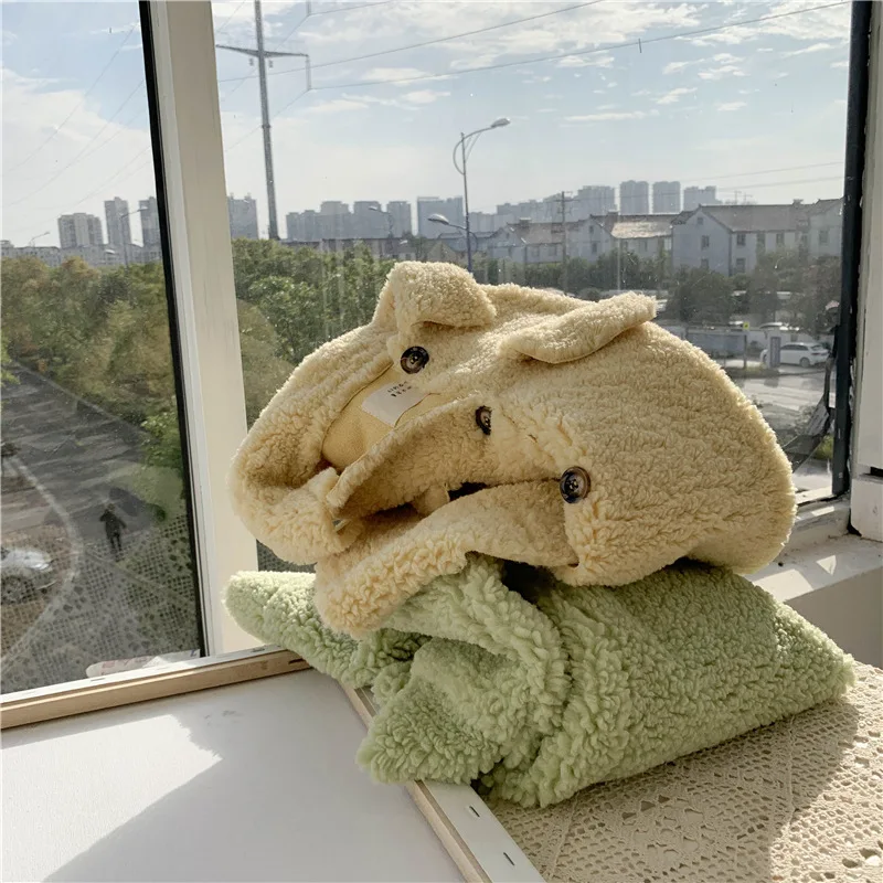 Флисовое пальто в Корейском стиле для мальчиков и девочек, зимняя модная детская куртка, детская одежда, От 2 до 7 лет