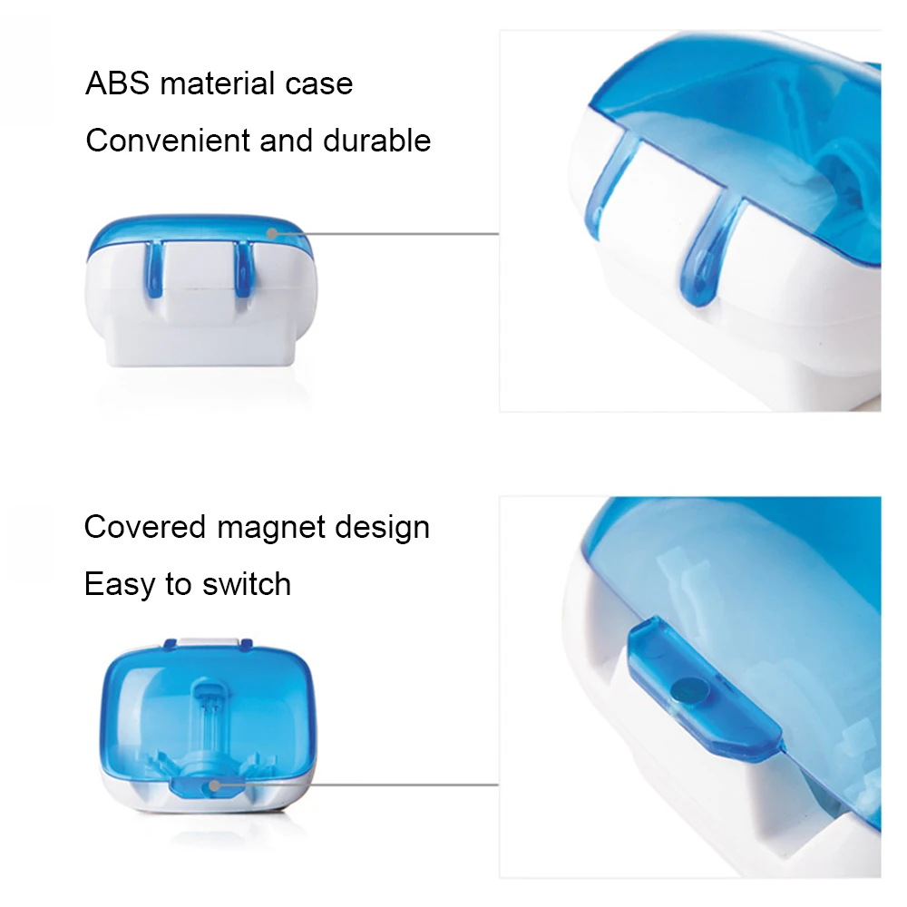 Портативный антибактериальный стерилизатор для зубной щетки настенный УФ-лампа дезинфекция коробка держатель присоска гигиена полости рта батарея мощность
