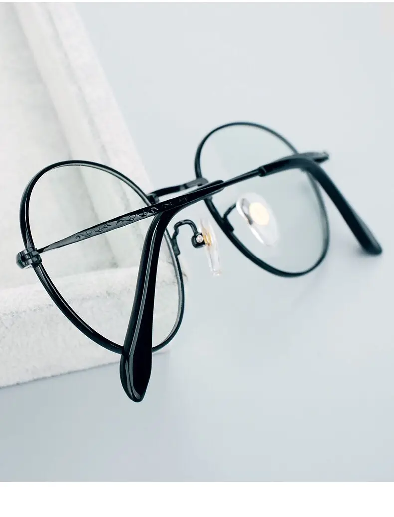 Титановые винтажные круглые очки, оправа для мужчин, синий светильник, модные дизайнерские очки Espejuelos De Bestir Para Hombtes