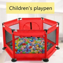 Baby Playpen Kid Play Fence Safety Barrier For Newborn Crawling Activity Gear Foldable Children' s Dry Ball Pool Guardrail Fence