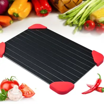 

Magic Fast Defrosting Tray Thaw Food Meat Board Defrost Silicone Quick Defrosting Plate Protective Pad Kitchen Gadget Gel Pad