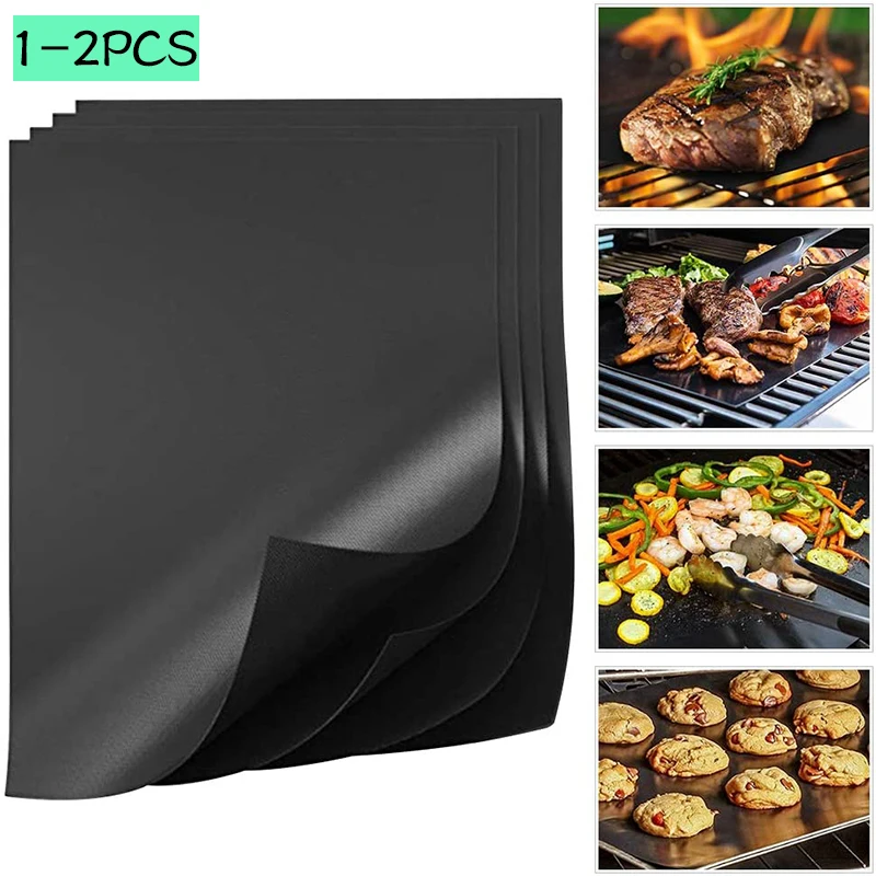 Non Stick BBQ Grill Mat Reusable Heat Resistant Liner